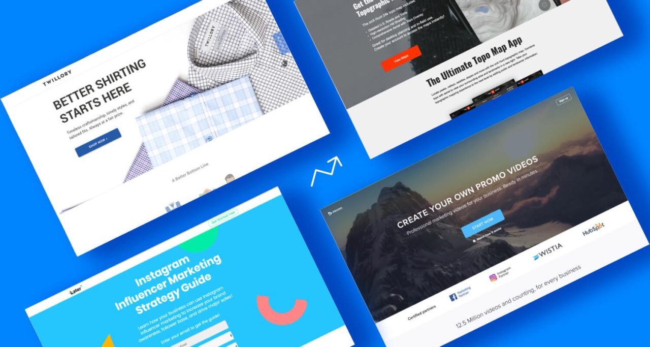 best landing pages