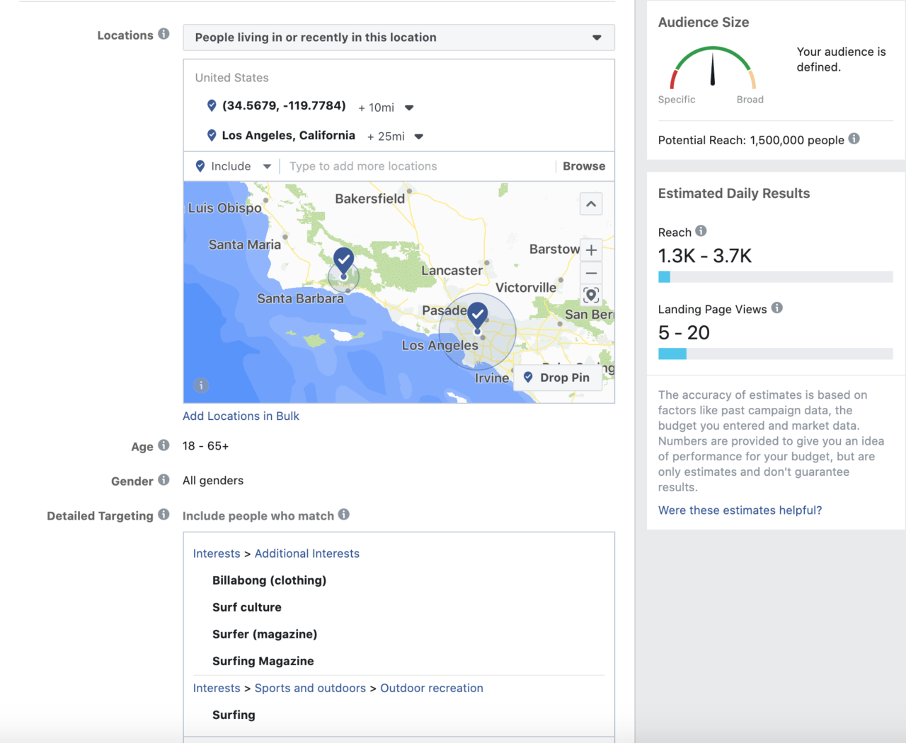 how to target audiences facebook ads