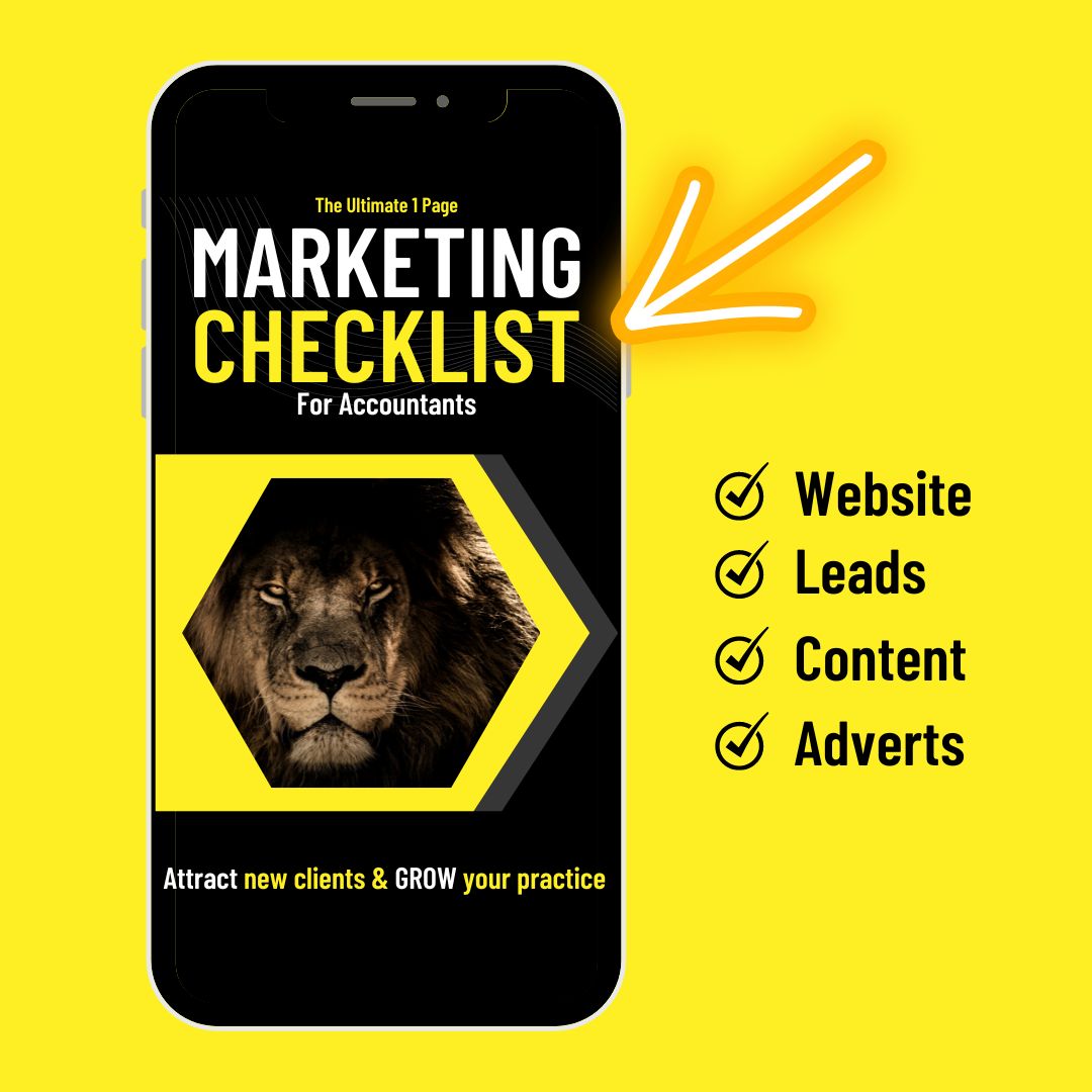 digital marketing checklist for accounting firms