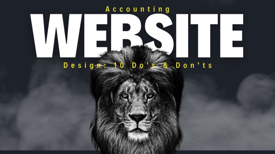 Accounting website design - 10 do's and don't