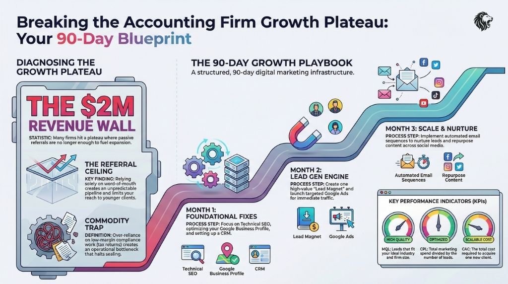 Infographic - Breaking the Accounting Firm Growth Plateau Your 90-Day Plan